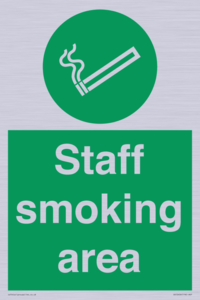 Staff smoking area